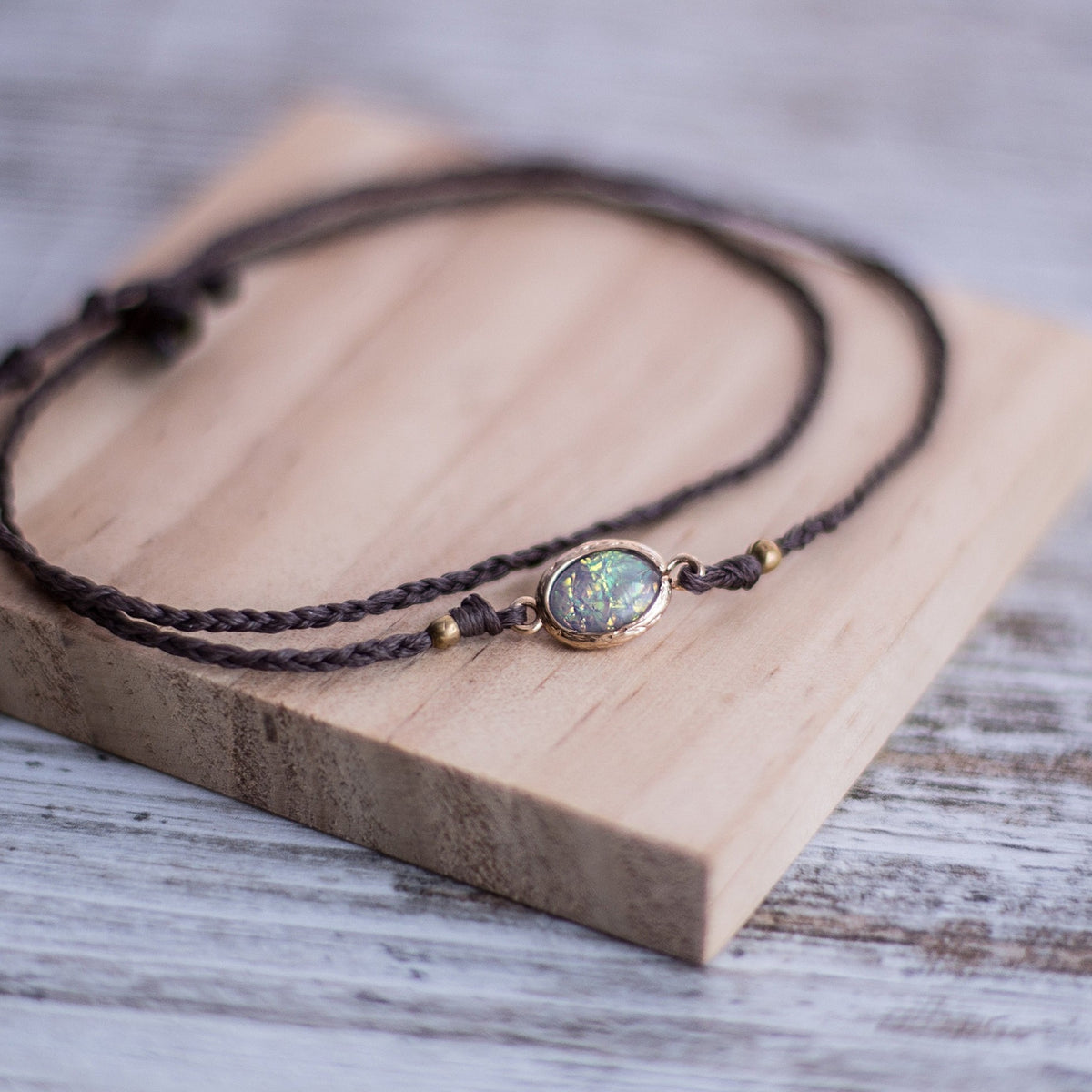 Tobillera Opal Simple