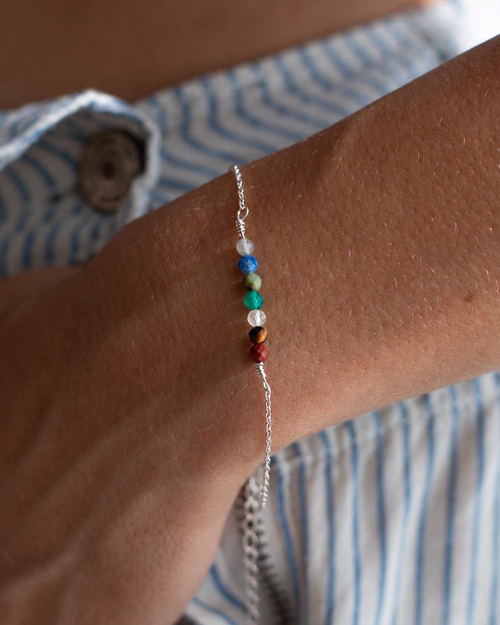 Sieben-Chakren-Armband