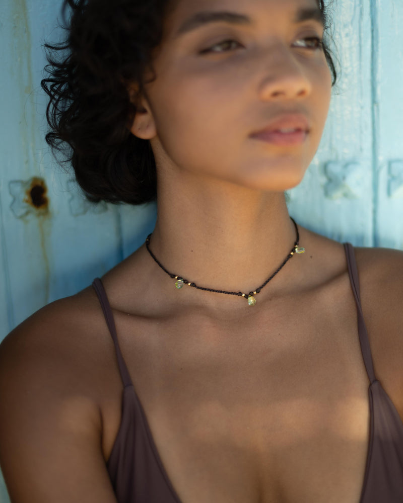 Akasha Triple Silver Necklace