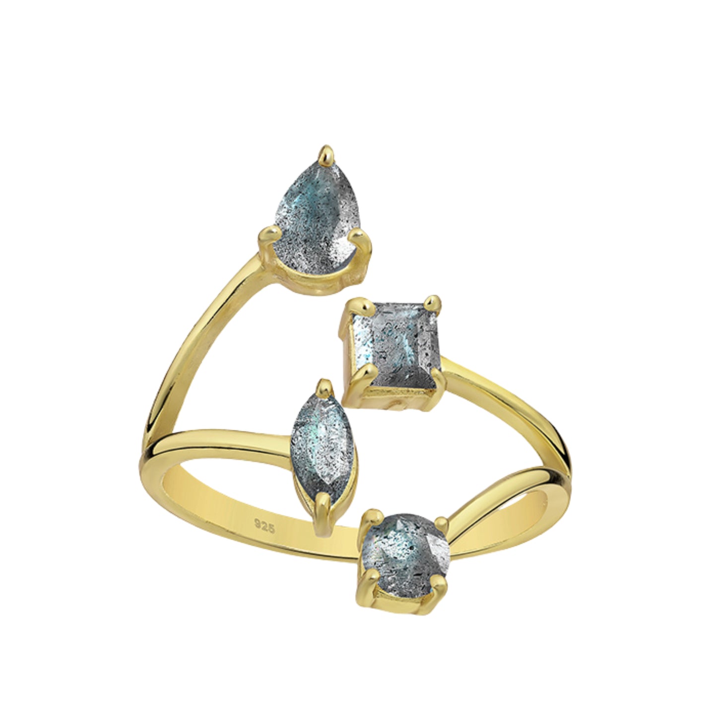 Anillo Lakshmi Labradorita