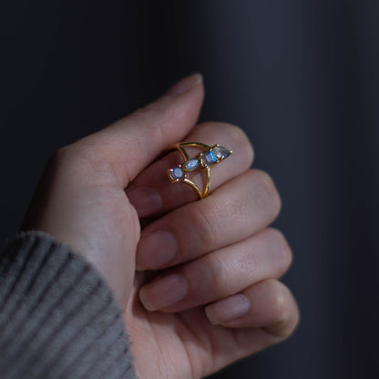 Anillo Lakshmi Labradorita