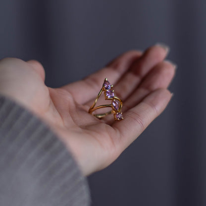 Anillo Lakshmi Amatista