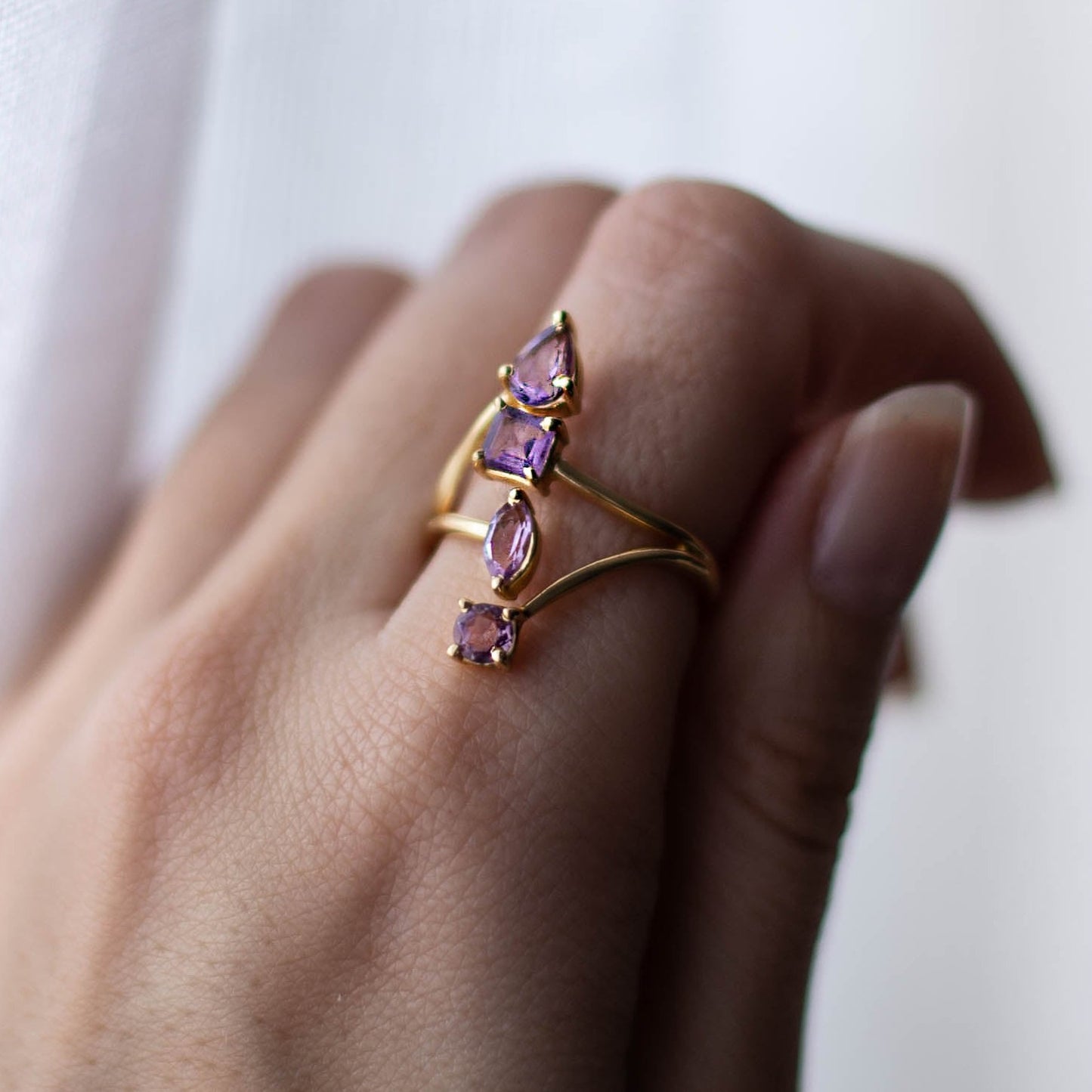 Anillo Lakshmi Amatista