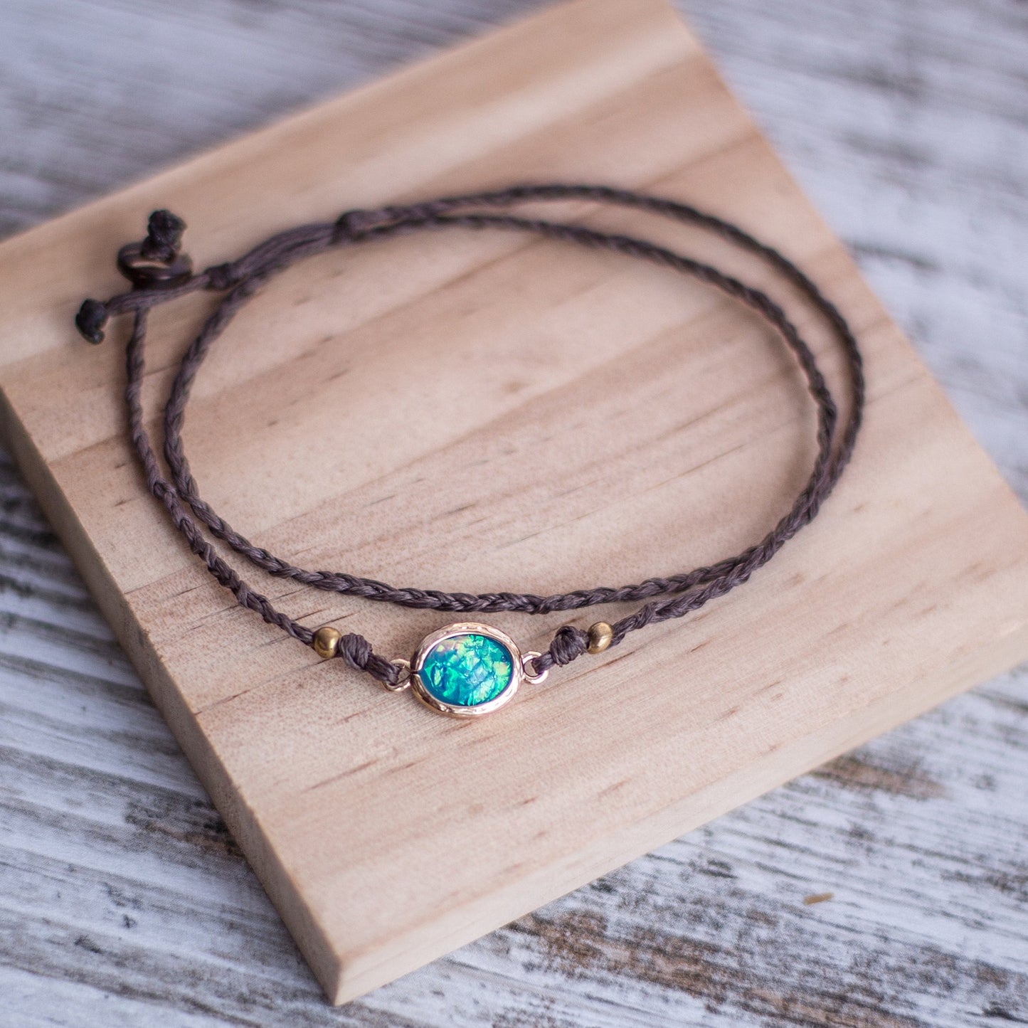 Tobillera Opal Simple