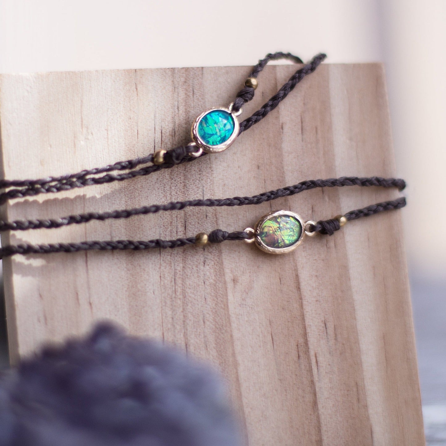 Tobillera Opal Doble