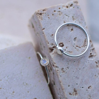 Anillo Vira Piedra Luna