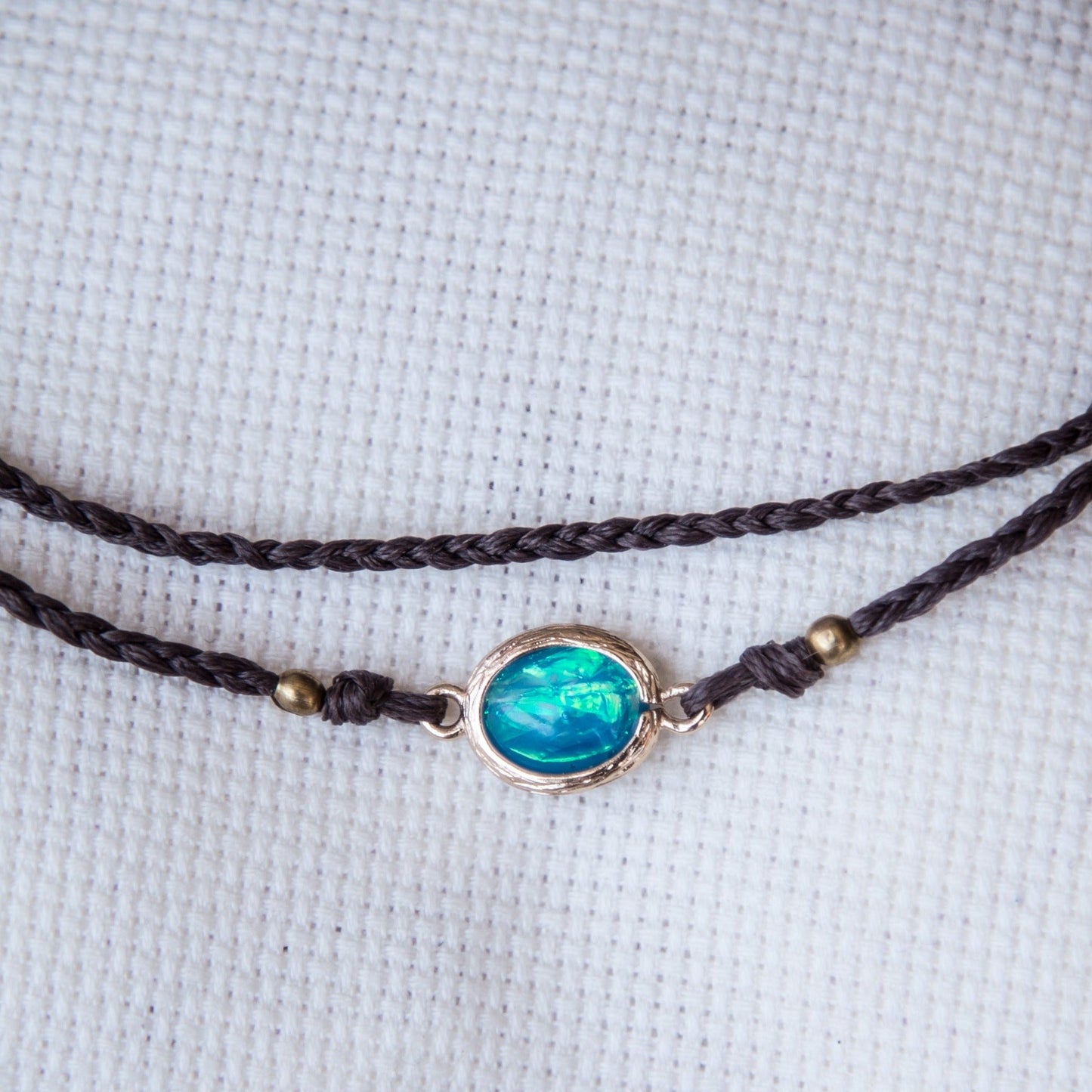 Tobillera Opal Doble